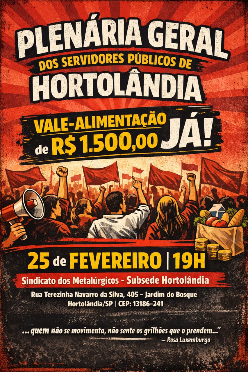 Plenária Geral dos Servidores Públicos de Hortolândia